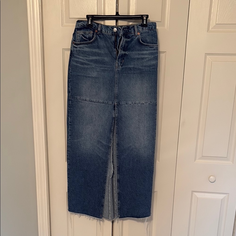 Reformation tazz maxi skirt size 27